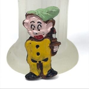 Depression Era 1938 Walt Disney Wooden Dopey Pin